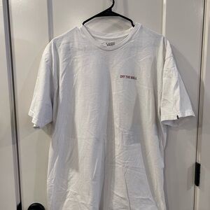Vans White 'Off The Wall' Men's Tee
